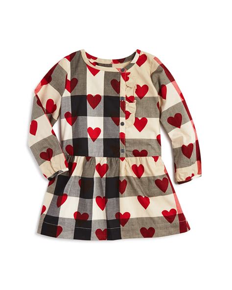 burberry baby heart dress|burberry newborn baby girl.